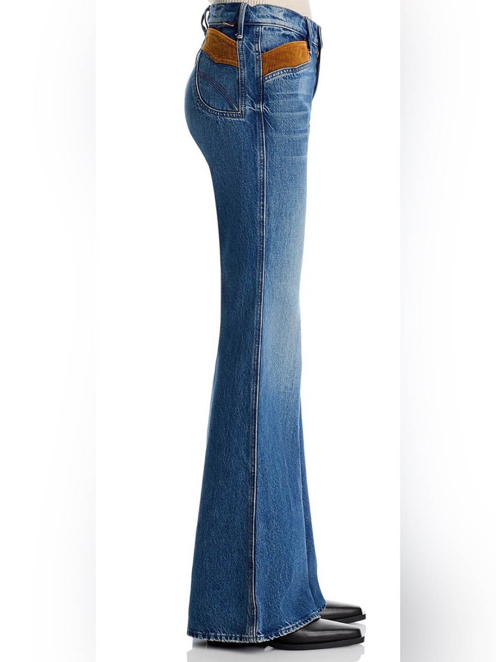 MOTHER The Pointy Pocket Doozy Heel Jeans in Remember When - Picture 4 of 7